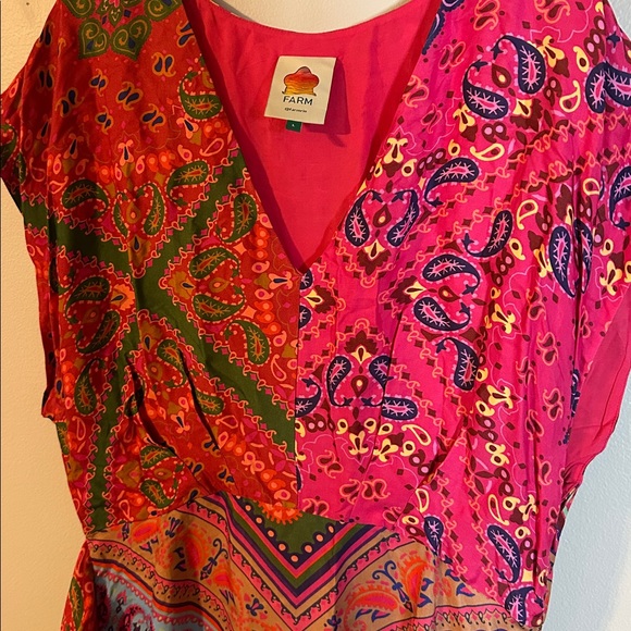 FARM Rio Vibrant Pink and Green dress - Picture 8 of 11